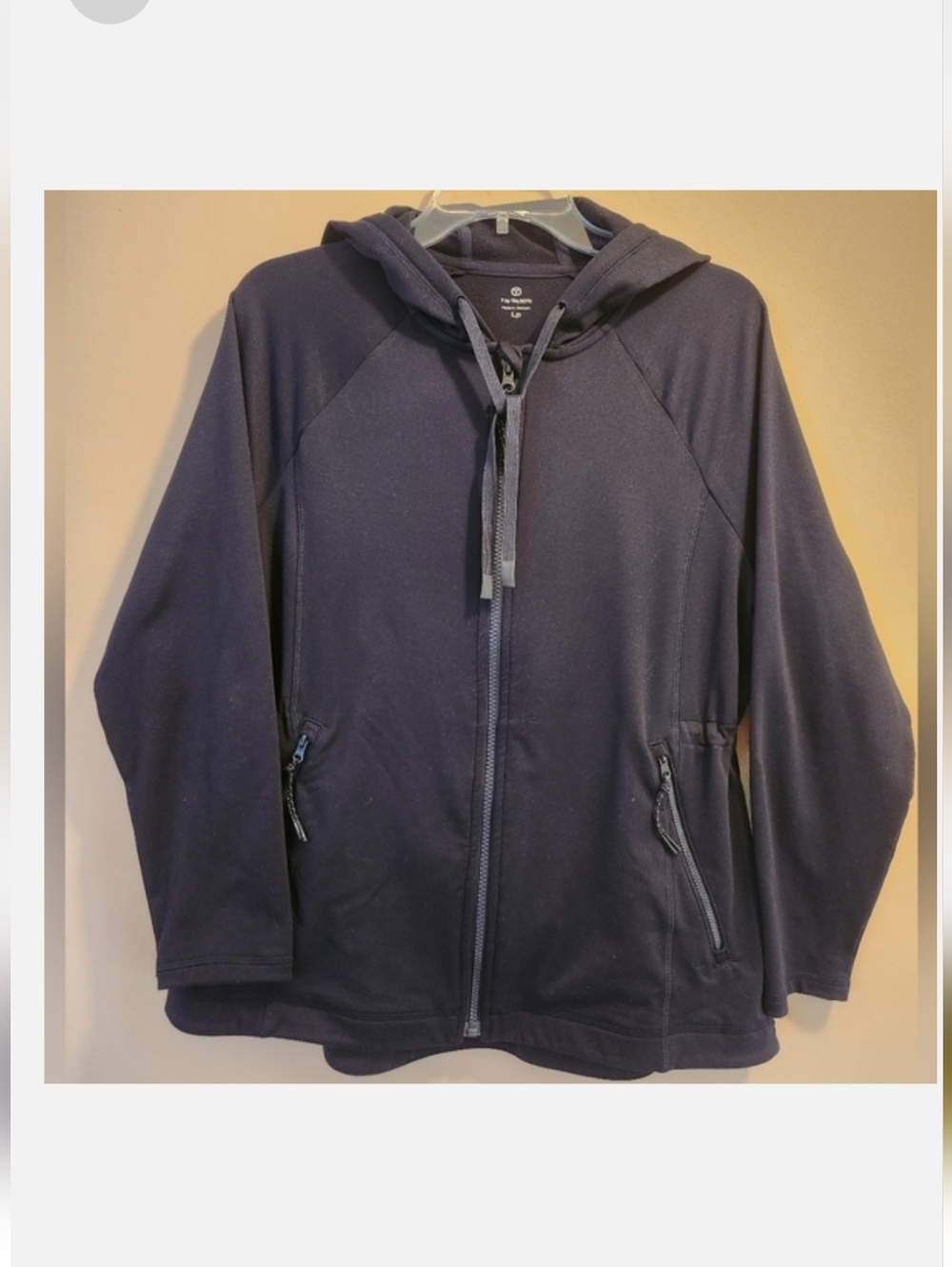 Women's Talbots Dark Navy Blue Hooded Jacket